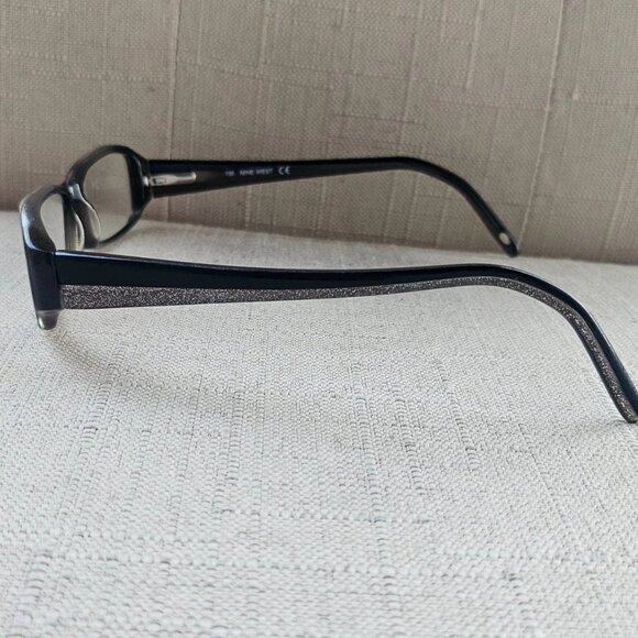 Nine West Women Eyeglasses Frame Black/Glitter 378 FF5 53[]15 135 Glasses - Picture 9 of 12